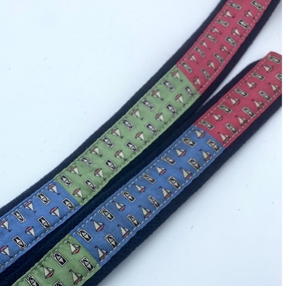 Vineyard Vines Patch Canvas Belt Sz L - Picture 7 of 8
